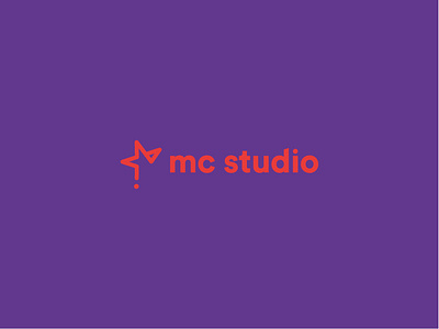 mc studio logo brand design icon identity illustration illustrator italy logo mark minimal red star vector