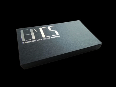 silver foil business cards