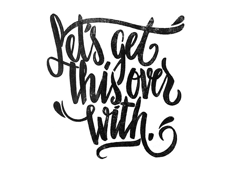 Let's get this over with by Melvin Leidelmeijer on Dribbble