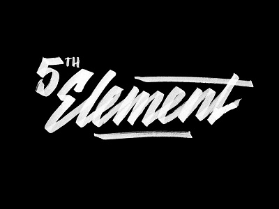 5th Element 5th element brush pen hand lettering typography