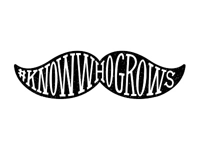 #KnowWhoGrows Movember logo