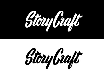 StoryCraft logo design hand lettering identity design logo storycraft