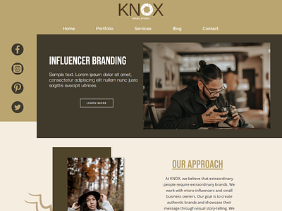 Coffee Theme - Knox Visual Studio agency branding agency website branding photographer social media web web design web design agency website