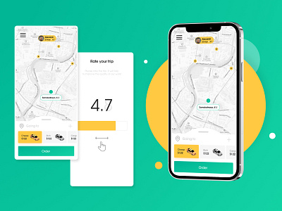 Taxi App app branding car design flat order taxi ui ux