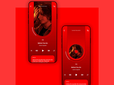 Music Player UI app branding design designer figma graphic design illustration logo ui ux