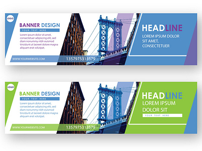 Banners banners design typography vector