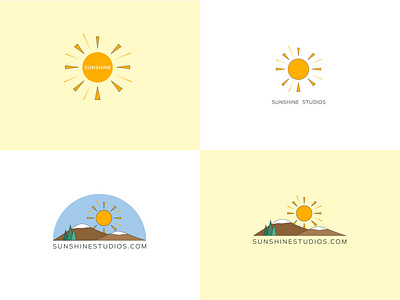 Sunshine Logo design illustration logo vector