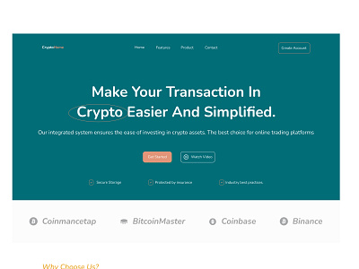 Crypto Home page