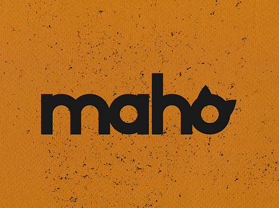Maho animal branding cat design icon illustration illustrator logo minimal typography vector