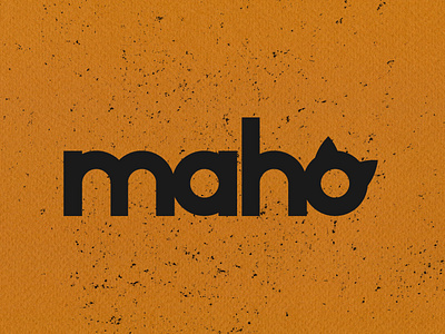 Maho animal branding cat design icon illustration illustrator logo minimal typography vector