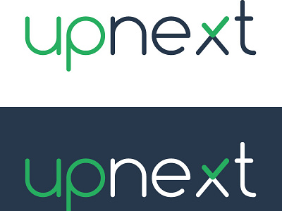 Upnext Logo app design logo