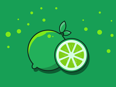 Lemon flat illustration design