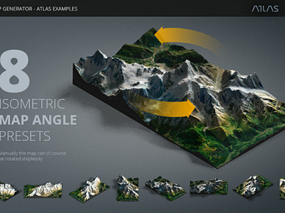 3D Map Generator - Atlas - From to 3D map by smartdesign on Dribbble