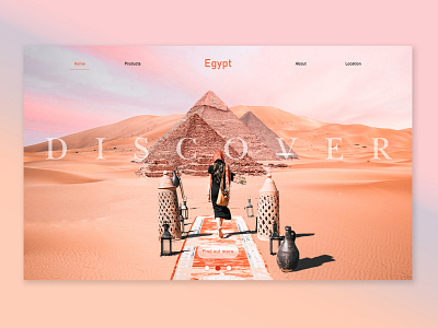 Egypt landing page egypt landingpagedesign uidesign