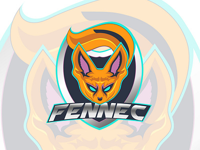 Logo e sport fennec esport gaming graphic design illustrator logo vector