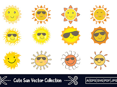 Cute Sun Vector Bundle