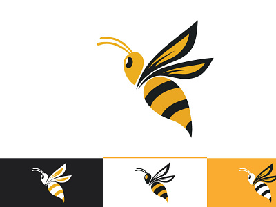 Bee Logo Template Vector Icon art autumn background banner bat bee bee logo black spider design illustration logo ui