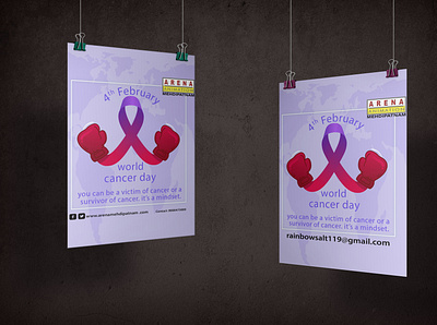 world cancer day design poster
