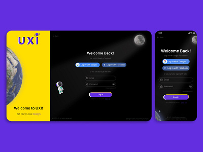 UXI - Log In Page concept log in ui ux