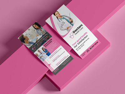 DL Flyer Design for Health Care business flyer leaflet print design