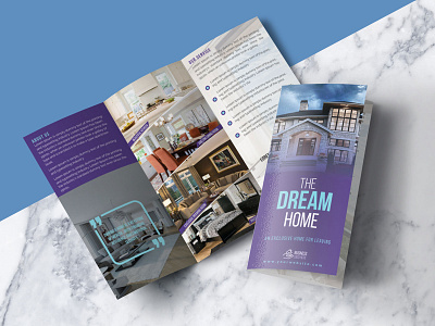 Real Estate Trifold Brochure advertising agency bifold brochure branding brochure design brochure template business brochure company profile home identity modern professional property sale real estate real estate flyer trifold trifold brochure