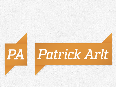 New Personal Logos v1 banner italic logo orange slab