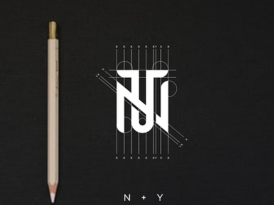 N.Y monogram design .