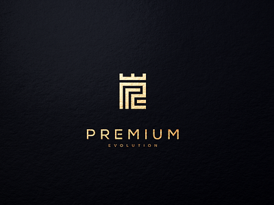 P.E. PREMIUM EVOLUTION MONOGRAM 3d animation branding graphic design logo motion graphics ui