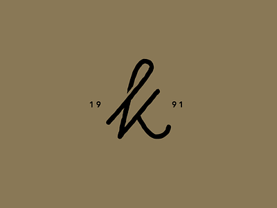 K lettering type typography