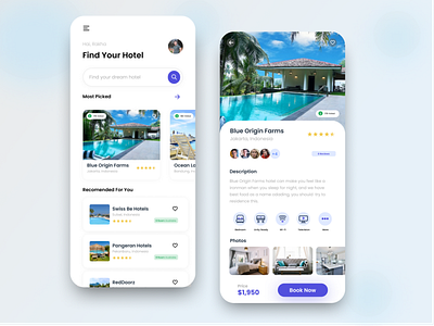 Hotel App - Mobile Design design dutormasi hotel app hotel booking hotels mobile mobile app mobile app design mobile design mobile ui