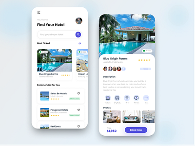 Hotel App - Mobile Design