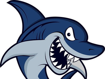 Shark Mascot character designs illustrations mascot design vector