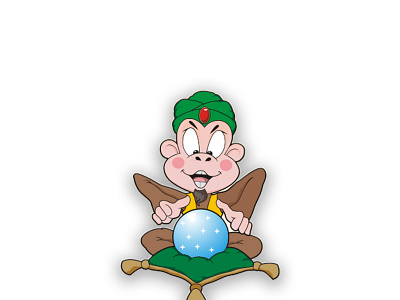 bongo the seer character designs drawing illustration mascot design vector