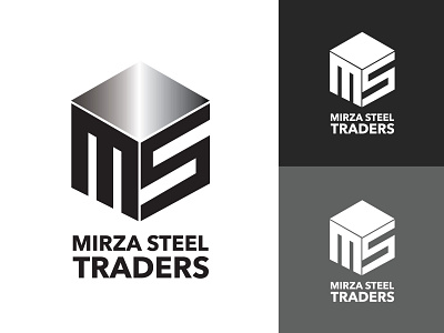 Mirza Steel Traders branding design flat graphic design hmmurtazaofficial hmo illustration illustrator logo type typography vector