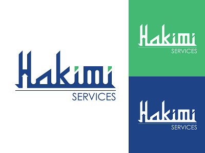 Hakimi Services branding design flat graphic design hmmurtazaofficial hmo illustration illustrator logo type typography vector