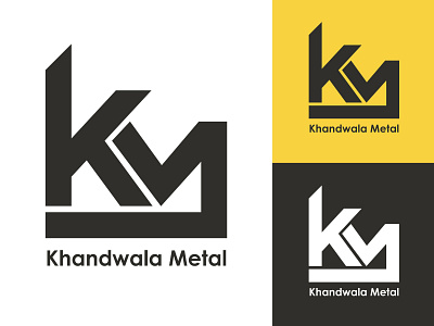 Khandwala Metal branding design flat graphic design hmmurtazaofficial hmo illustration illustrator logo type typography vector