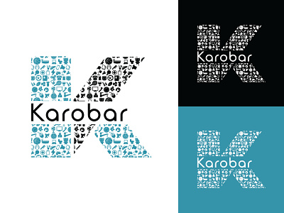 Karobar branding design flat graphic design hmmurtazaofficial hmo illustration illustrator logo type typography vector