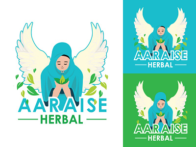 Aaraise Herbal branding design flat graphic design hmmurtazaofficial hmo illustration illustrator logo type typography vector