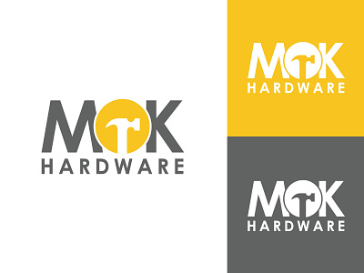 MOK Hardware branding business company design drill flat graphic design hammer hardware hmmurtazaofficial illustration illustrator logo motion graphics nails saw screw screw drivers ui vector