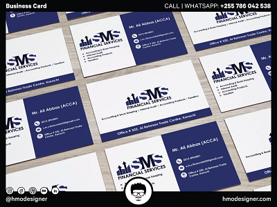 Business Card: SMS Financial Services 3d analytics animation branding business commerce design flat graph graphic design illustration illustrator impressions logo marketing motion graphics reach ui ux vector
