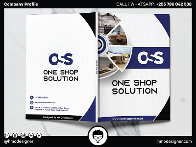 Company Profile: OSS 3d animation branding business company company profile design flat graphic design illustration illustrator logo motion graphics one own owner shop ui ux vector