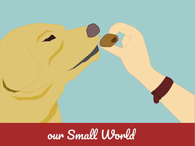 our small world art dog dog illustration figma flat illustration illustrator pet vector