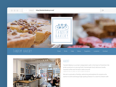 Bakery Website | Design & Build bakery blue website