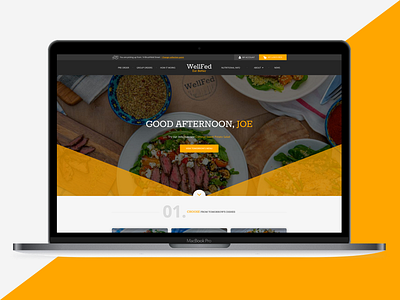 Click & Collect Food Website food start up website yellow