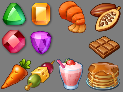 Icons Set android casual games design gamedev ios playrix ui uiux