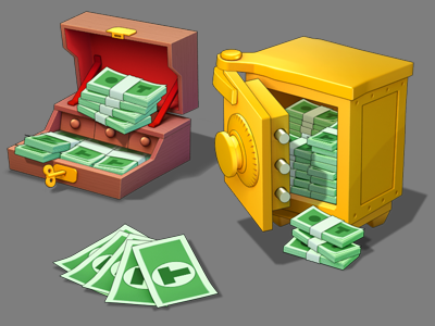 Icons Set - in-game cash android casual games design gamedev ios playrix ui uiux