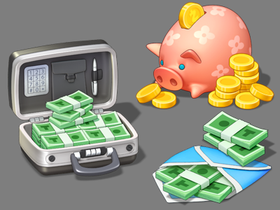 Icons Set - in-game currency android casual games design gamedev ios playrix ui uiux