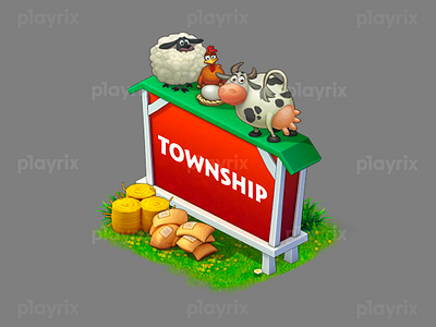 Township icons art design game gamedev illustration playrix township