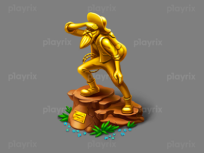 Township statues art design game gamedev illustration playrix township