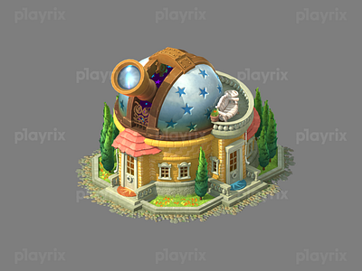 Gardenscapes buildings art design game gamedev gardenscapes illustration playrix